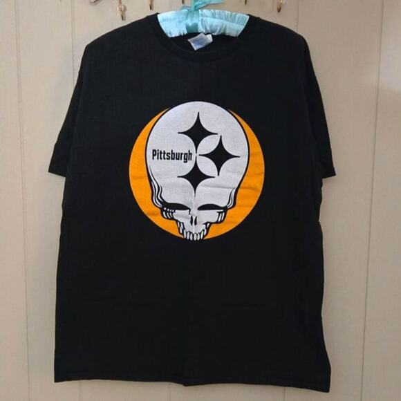Grateful Dead Pittsburgh Steelers Tee Size Large VTG Delta Unisex - Picture 1 of 5